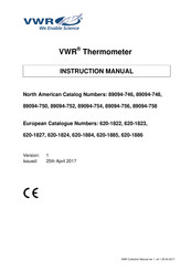 VWR 620-1827 Manual Del Usuario