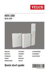 Velux KRX 100 Guía Rápida