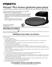 Presto Pizzazz Plus Instrucciones