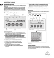 Behringer MICROAMP HA400 Guia De Inicio Rapido