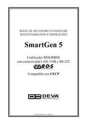 DEVA Broadcast SmartGen 5 Manual De Instrucciones De Mantenimiento Y Operación