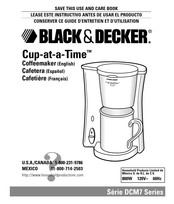 BLACK&DECKER Home Cup-At-A-Time DCM7 Instrucciones De Uso