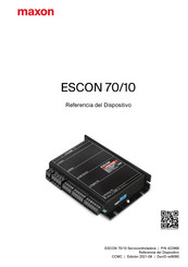 Maxon ESCON 70/10 Manual De Instrucciones