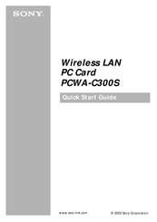 Sony PCWA-C300S Guia De Inicio Rapido