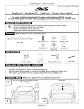 AVS Chrome Hood Shield Instrucciones De Instalación