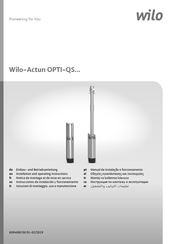 Wilo Actun Opti QSI4.06-04 Instrucciones De Instalación Y Funcionamiento