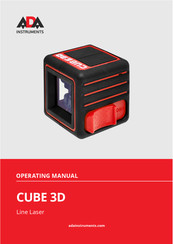 ADA INSTRUMENTS CUBE 3D Manual Del Usuario