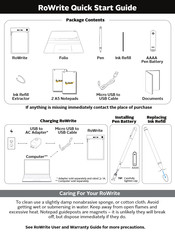 Royole RoWrite Guia De Inicio Rapido
