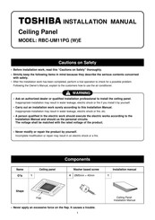 Toshiba RBC-UM11PG E Manual Del Usuario