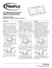 PROFLO PFCS100 Instrucciones De Instalación