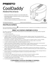 Presto CoolDaddy Instrucciones