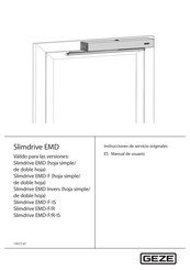 GEZE Slimdrive EMD-F-IS Manual De Usuario