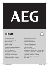 AEG BHSS18 Manual Original