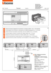 Bticino Terraneo 392104 Instrucciones De Empleo
