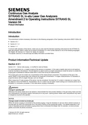 Siemens SITRANS SL Información Del Producto