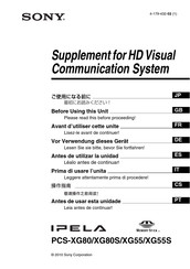 Sony Ipela PCS-XG80S Manual Del Usuario