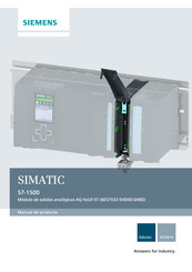Siemens SIMATIC S7-1500 AQ 4xU/I ST Manual De Producto