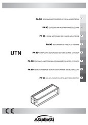 Galletti UYPA9016 Manual De Instrucciones