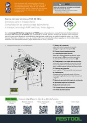 Festool TKS 80 EBS Guia De Inicio Rapido