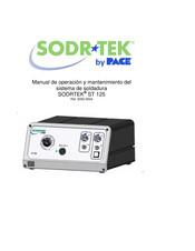 pace SODRTEK ST 125E Manual De Operación Y Mantenimiento