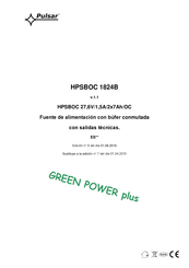 Pulsar GREEN POWER plus HPSBOC 1824B Manual Del Usuario