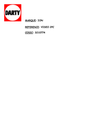ION VIDEO 2 PC Guia De Inicio Rapido