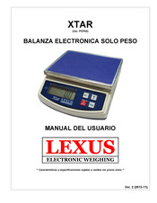 Lexus Electronic Weighing FCF03 Manual Del Usuario