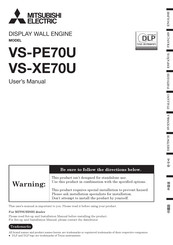 Mitsubishi Electric VS-XE70U Manual Del Usuario