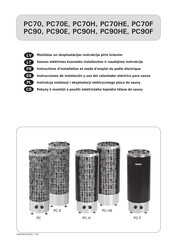 Harvia PC90 Instrucciones De Instalacion Y Uso