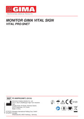 Gima VITAL PRO-SNET PC-900PRO Manual De Usuario