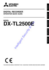 Mitsubishi Electric DX-TL2500E Manual Del Usuario