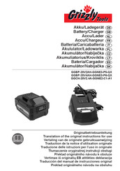 Grizzly Tools GGBP-20V2AH-GGNE3-P5-QX Traducción Del Manual De Instrucciones Original