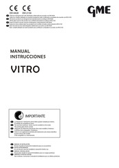 GME VITRO Manual Instrucciones