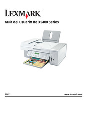 Lexmark X5400 Serie Guia Del Usuario