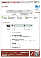 Promax PROWATCH Neo + Guía De Configuración Y Puesta En Marcha