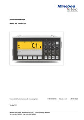 Minebea Intec Basic PR 5500/80 Instrucciones De Manejo