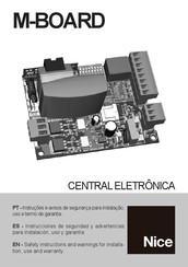 Nice M-BOARD Instrucciones De Seguridad Y Advertencias Para Instalación, Uso Y Garantía