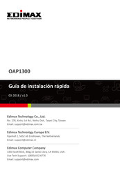 Edimax OAP1300 Guía De Instalación Rápida