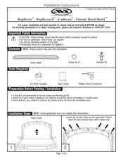 AVS Chrome Hood Shield Instrucciones De Instalación