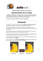 Defibtech DEA Mantenimiento De La Unidad