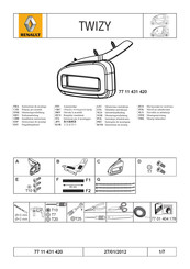 Renault TWIZY Istrucciones De Montaje