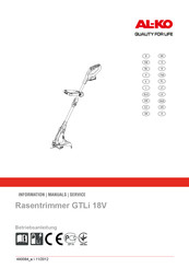 AL-KO GTLi 18V Manual De Instrucciones