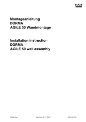 Dorma AGILE 50 Instrucciones De Instalación