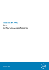 Dell Inspiron 17 7773 Configuración Y Especificaciones