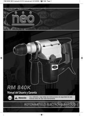 NEO RM 840 k Manual Del Usuario Y Garantía