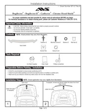 AVS Chrome Hood Shield Instrucciones De Instalación