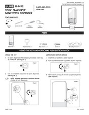 Uline TORK PEAKSERVE H-9492 Guia De Inicio Rapido