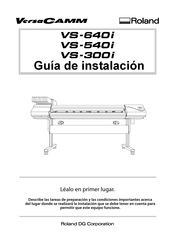 Roland VersaCAMM VS-540i Guia De Instalacion