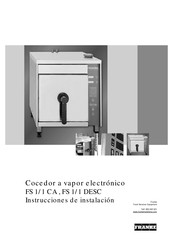 Franke FS 1/1 CA Instrucciones De Instalación