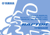 Yamaha Warrior YFM350X 2001 Manual Del Propietário